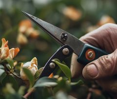 Garden scissors are an indispensable tool for a gardener